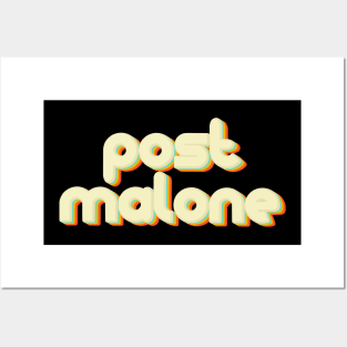 vintage color post malone Posters and Art